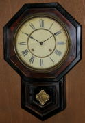 名古屋時計／１０インチ平金縁八角掛け時計